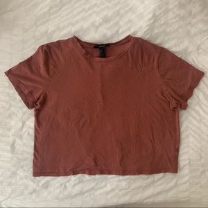 Dusty Rose Open Back Crop-Top